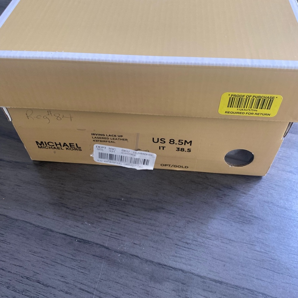 Sneakers white and gold size 8 Michael Kors